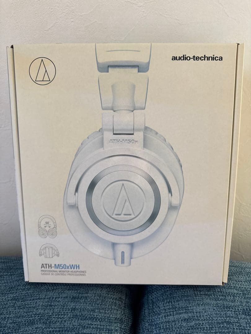 audio-technica ATH-M50xWH 音出し良好／バンド割れあり