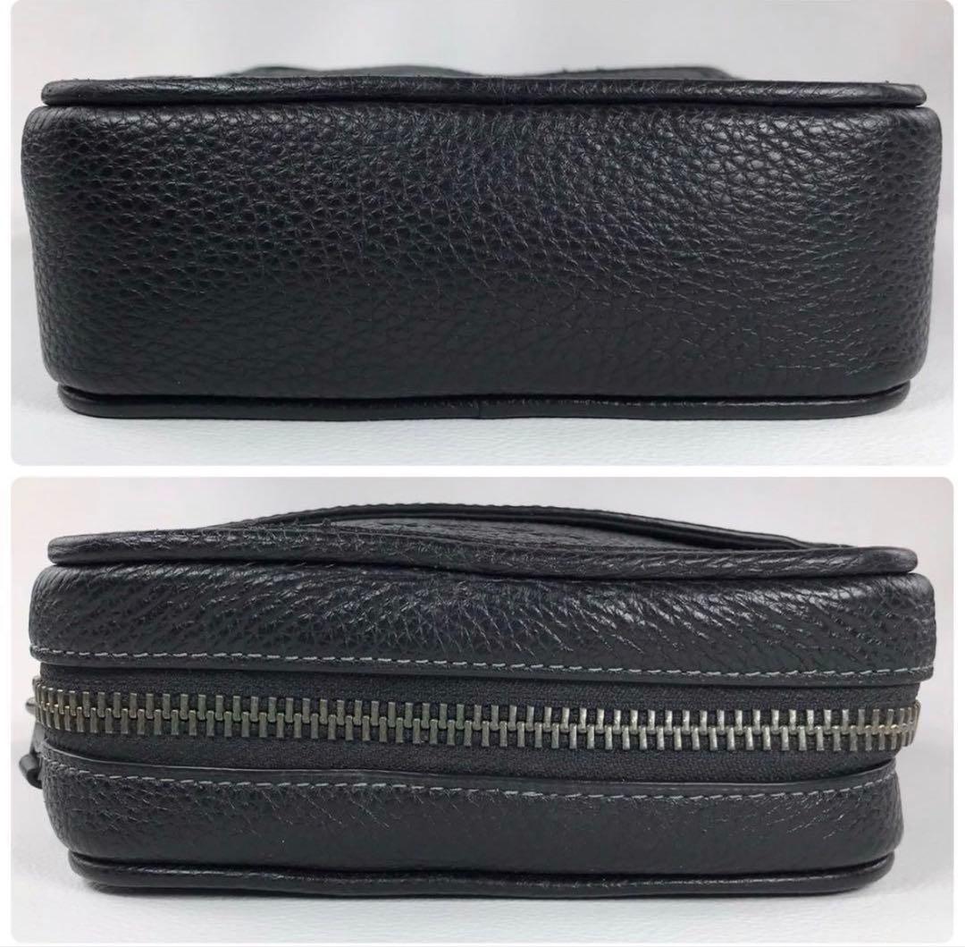 【美品】COACH コーチ クロスボディ メンズショルダーバッグ CC009 黒