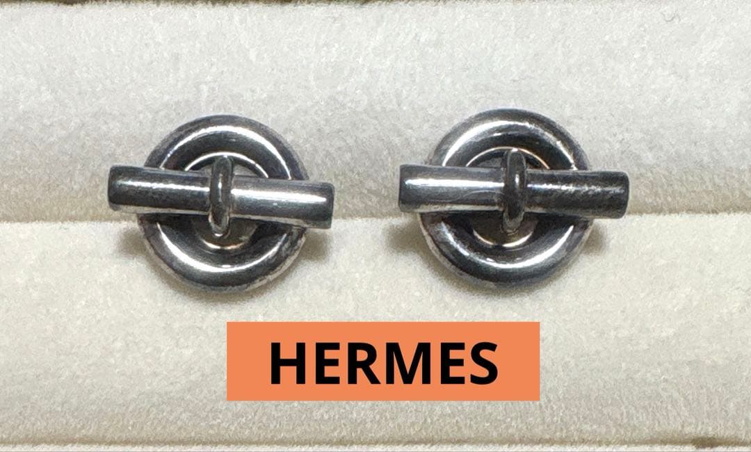 HERMES グレナン　イヤリング　シルバーピアス