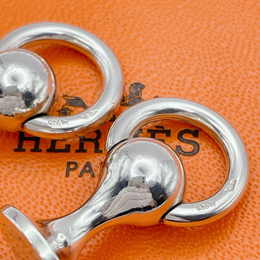 HERMES エルメス　カフリンクス　カフス　サークル　リング　シルバー925