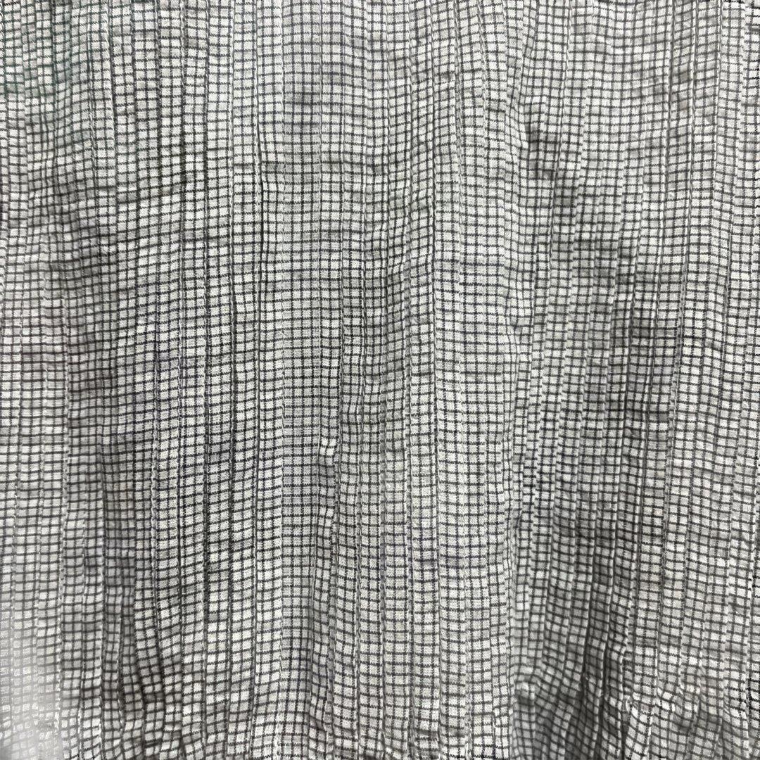 タンタン購入(maison de soil) ドビーチェックフレンチスリーブ