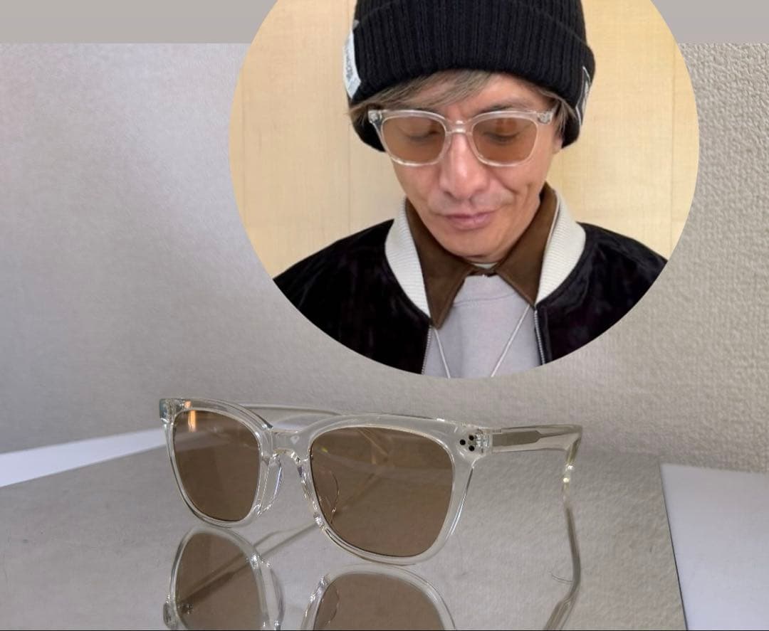 遅咲きの人気モデル！木村拓哉　owndays サングラス　クリアグレーフレーム