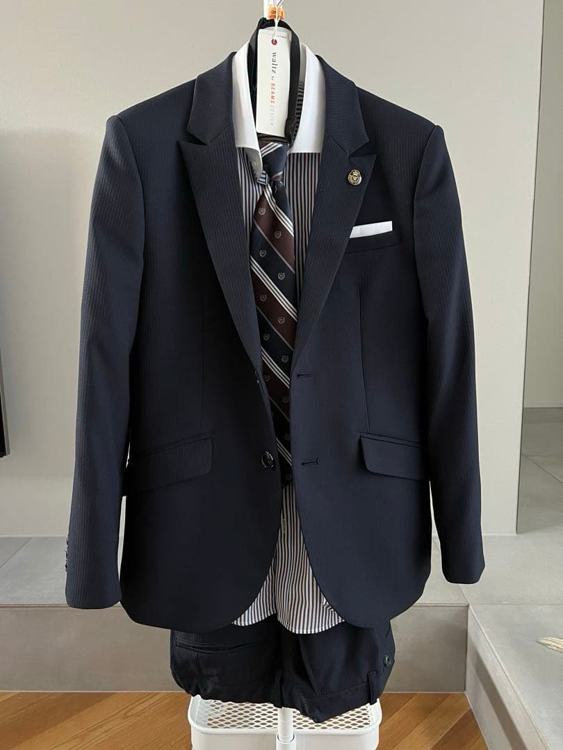 【こうじ】waltz by BEAMS DESIGN 濃紺スーツ160