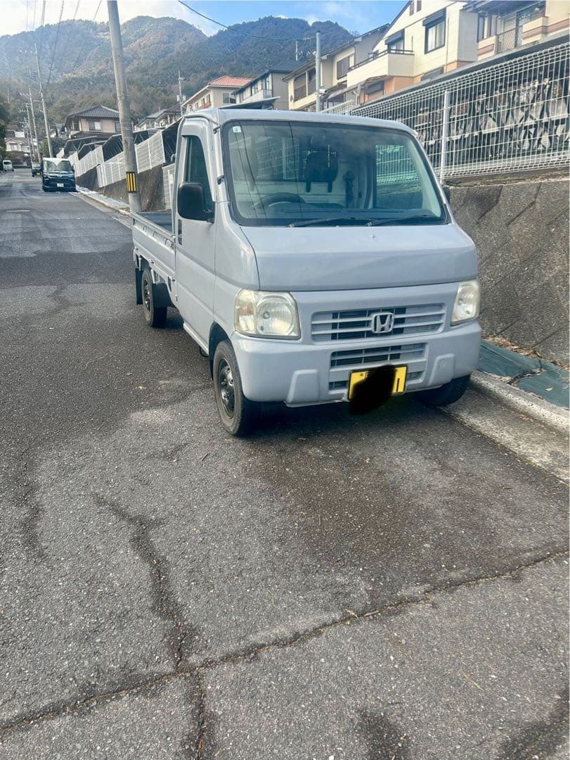 ホンダ　アクティ　軽トラ　4WD アルミホイールスタッドレス乗せ