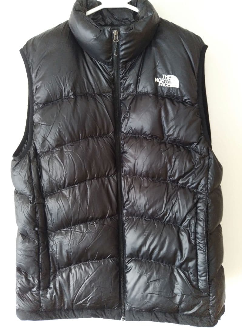 美品　THE NORTH FACE ブラック ダウンベスト XL