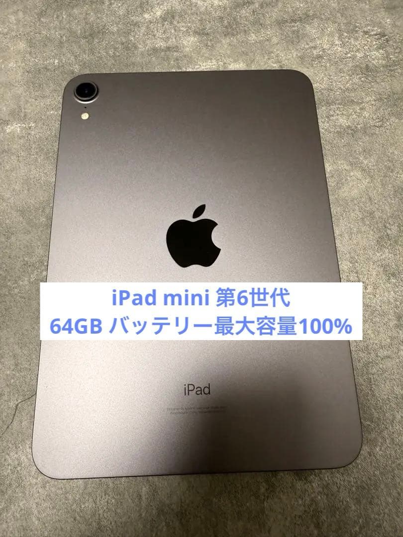 （ほぼ新品）Apple iPad mini 6世代(スペースグレー) 本体