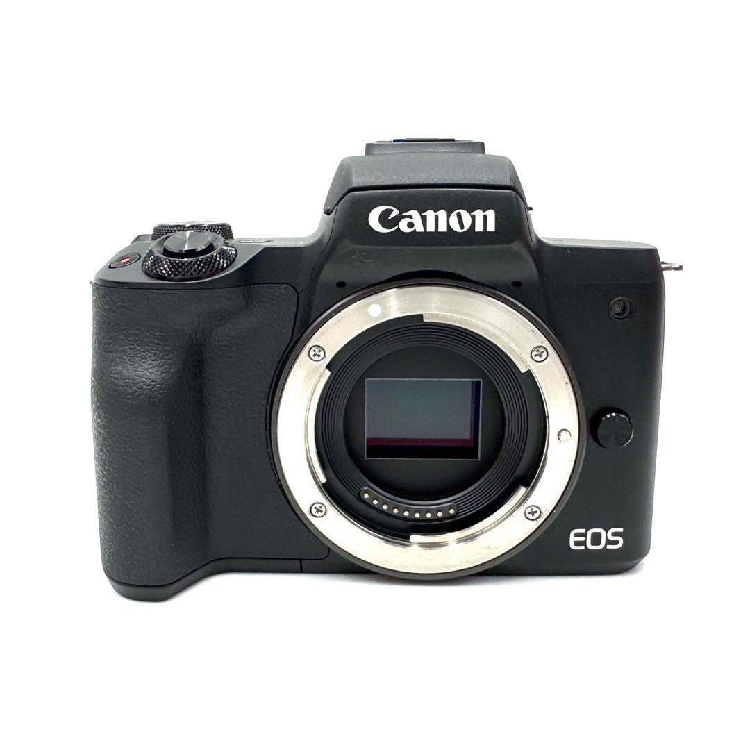 動作良好 Canon EOS Kiss M レンズキット ミラーレス ブラック