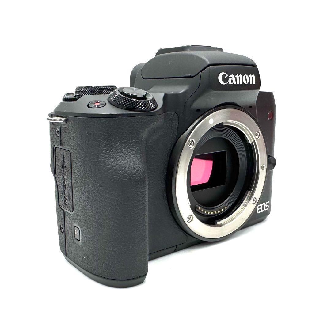 動作良好 Canon EOS Kiss M レンズキット ミラーレス ブラック