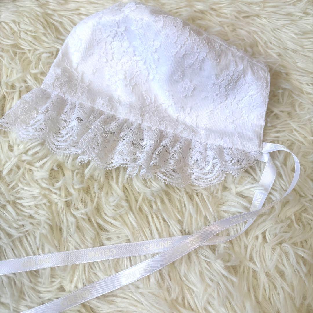 新品未使用　セリーヌ セレモニードレス＆帽子　2点セット　ホワイト