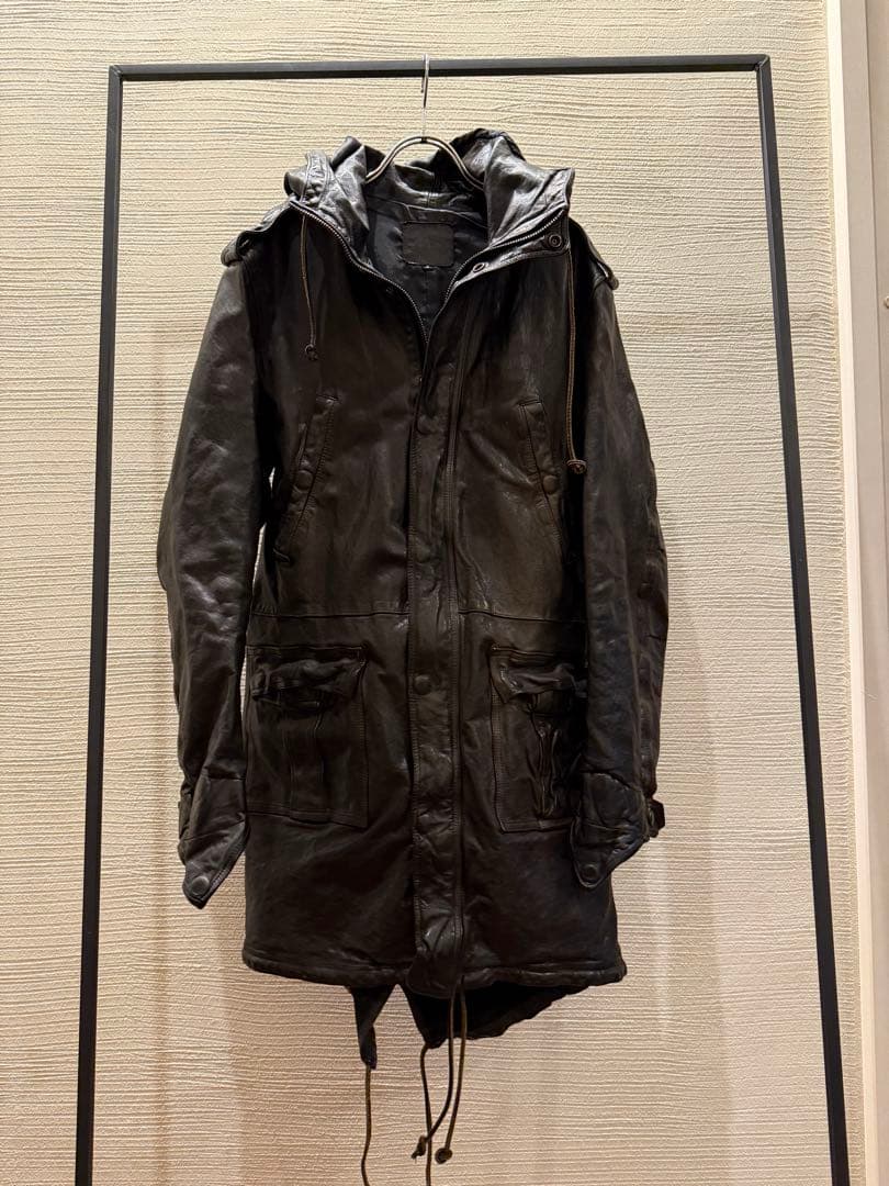 back lash レザー　モッズコート　leather mods coat