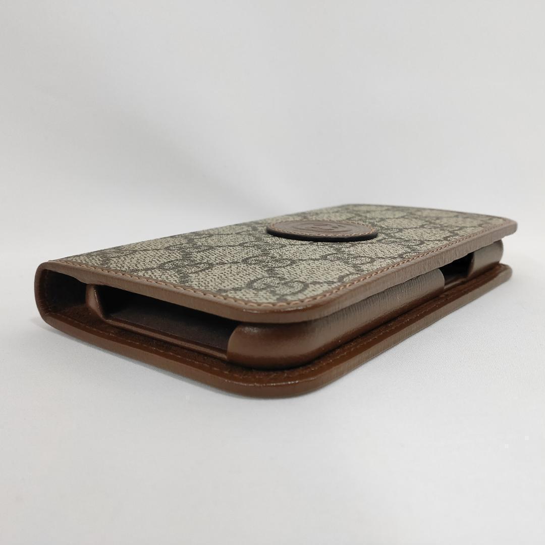 新品 未使用 GUCCI GGスプリーム 手帳型 iPhone15用 ベージュ