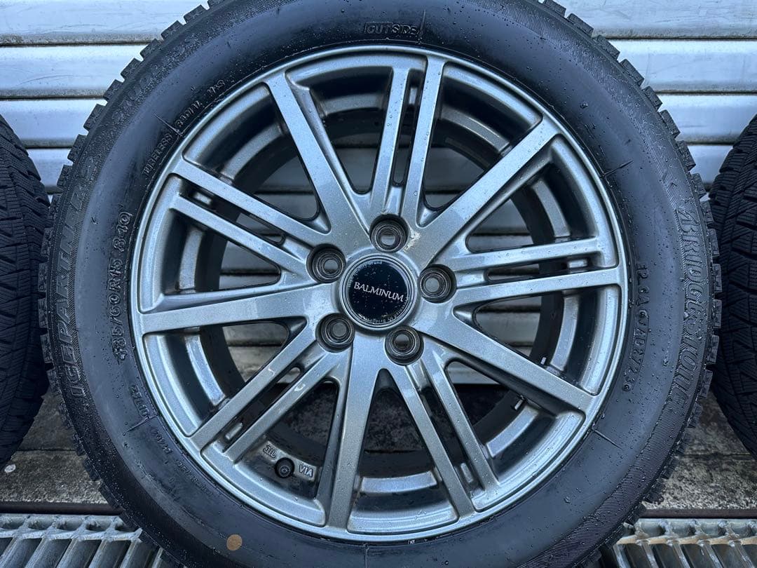 アズサアイスパートナー2 冬タイヤホイール 185/60R15 4本中古