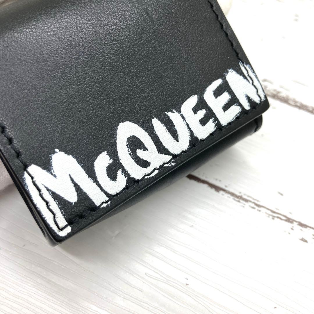 最終価格❣️極美品McQueenマックイーンAirPodsイヤホンケースレザーロゴ