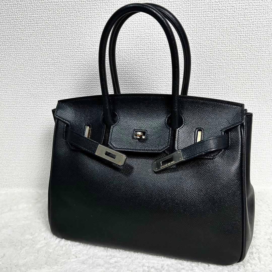 美品✨　EPONINE MILANO　ベルトデザイン　ハンドバッグ　Sサイズ