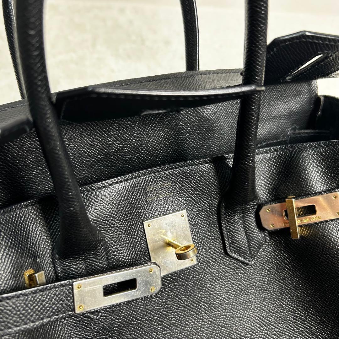 美品✨　EPONINE MILANO　ベルトデザイン　ハンドバッグ　Sサイズ