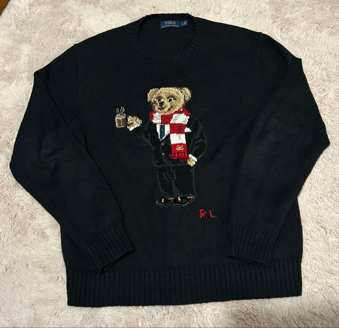 ラルフローレン　Ralph Lauren ニット コーヒー　ポロベア