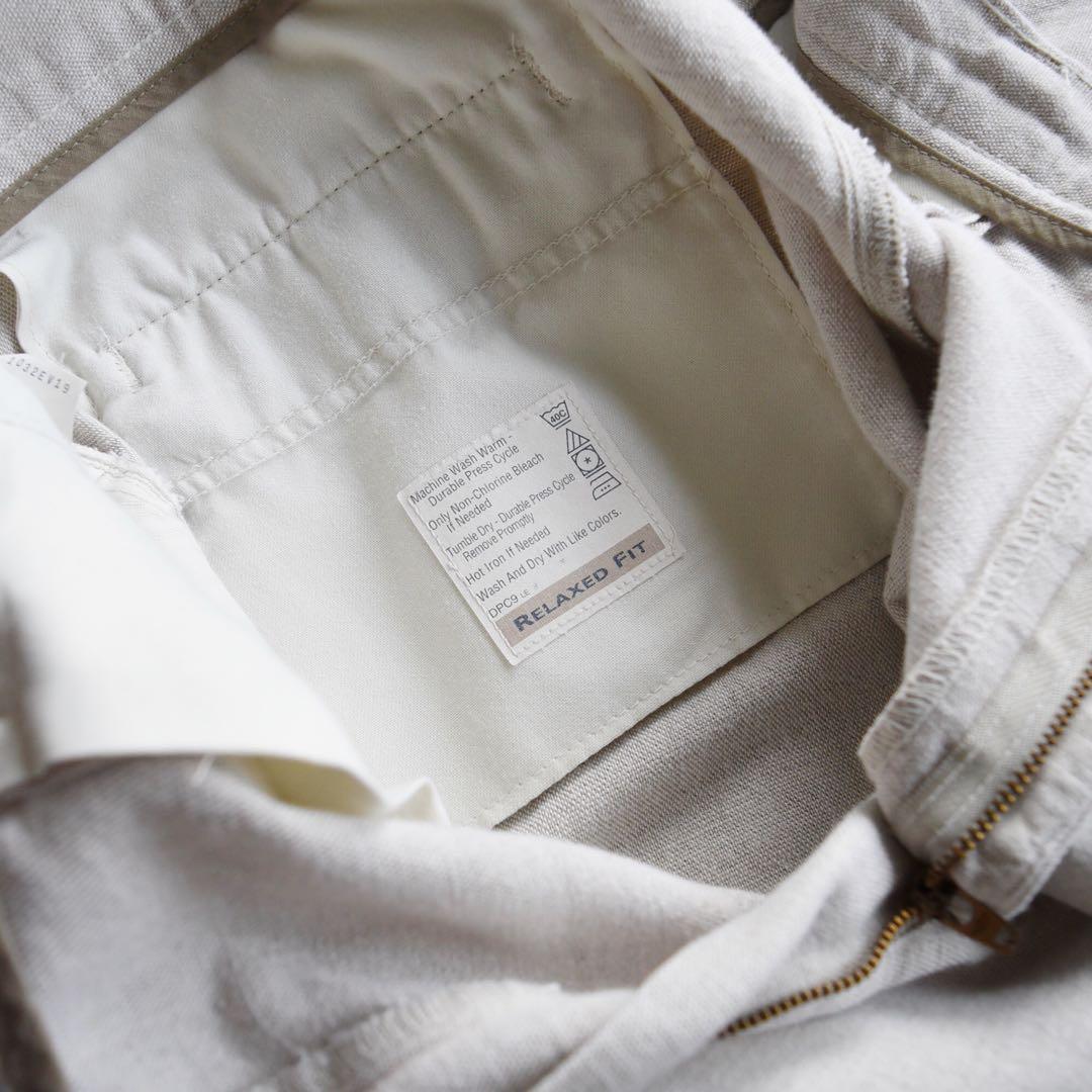 90sドッカーズ リネン ツータックスラックス W36L30 USAリーバイス