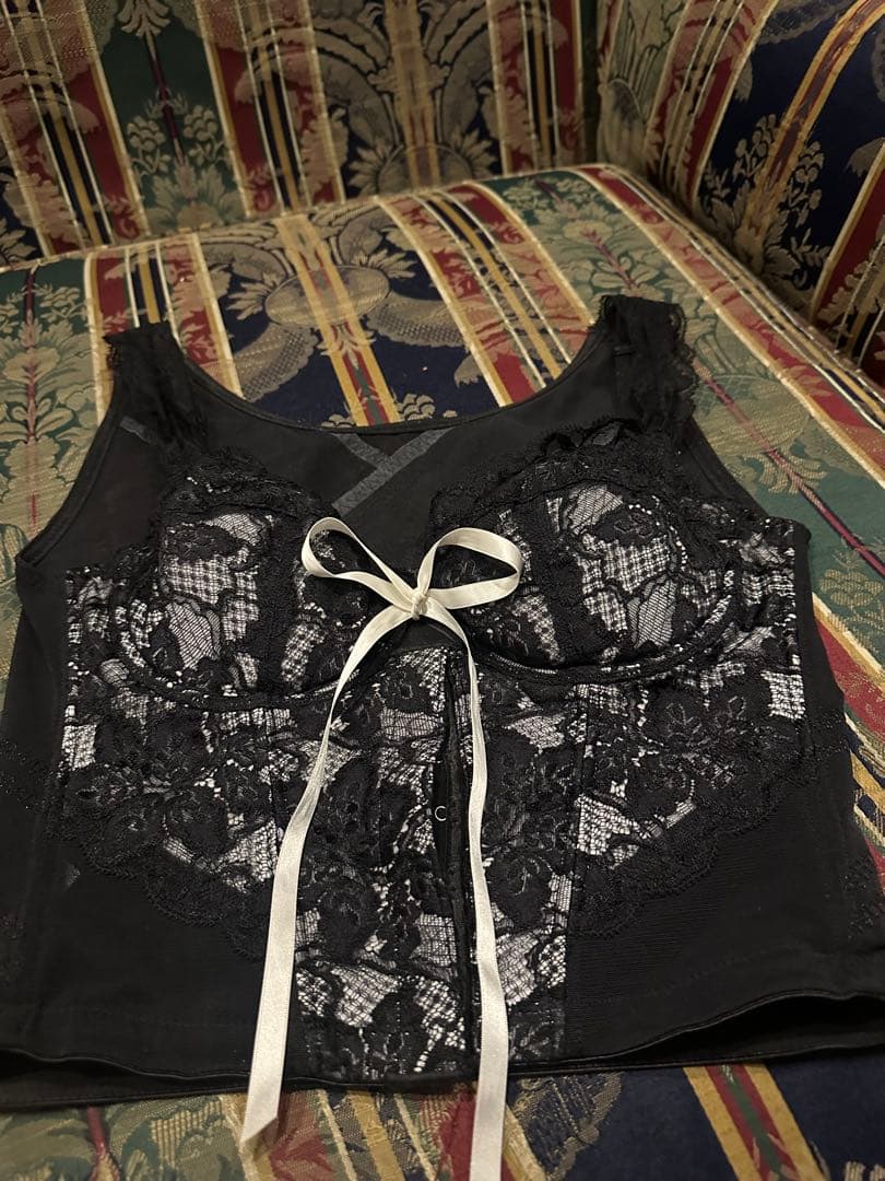 【超美品】グラントイーワンズ ララグラント ニッパービスチェ ブラック　D75