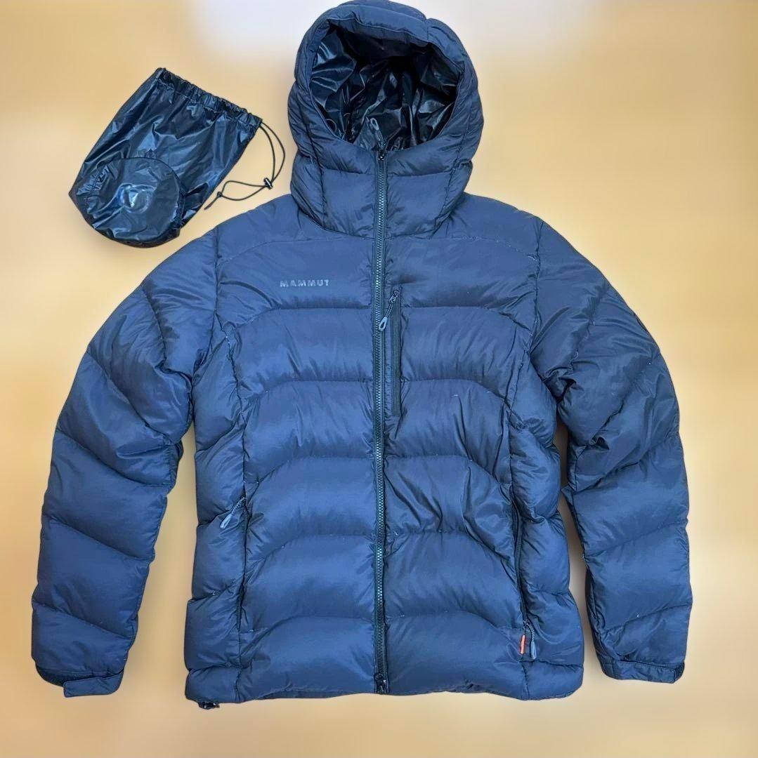 マムート ダウン Xeron フーデッドジャケット 黒 L メンズ