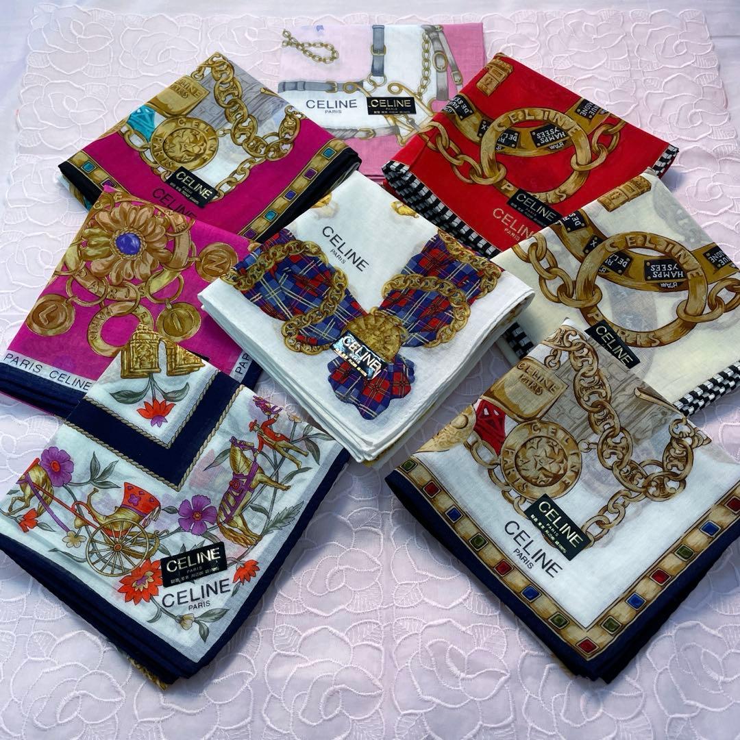 ハイブランド　セリーヌ　ハンカチ8枚セット