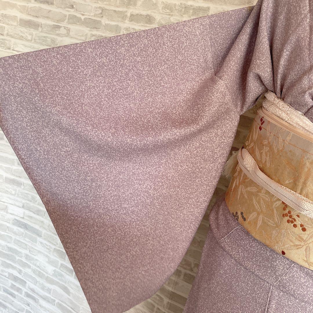 訪問着　フルセット　菊　梅　笹　松　手刺繍　金彩加工　着物　L1