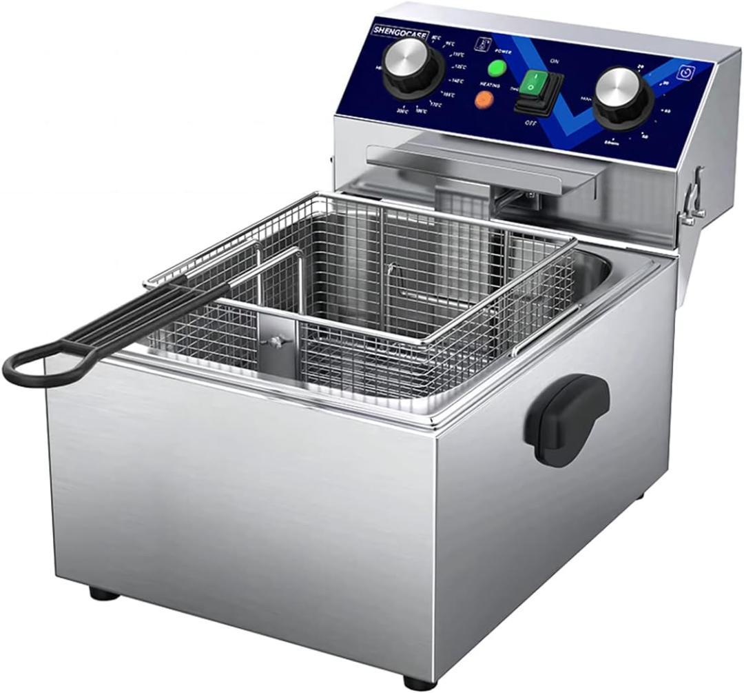 電気フライヤー 10L 卓上フライヤー 家庭用フライヤー 業務用フライヤー