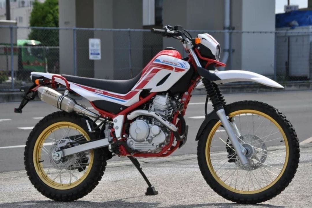 専用セロー250 トリッカー XT250X ソリッド モタード スリップオン