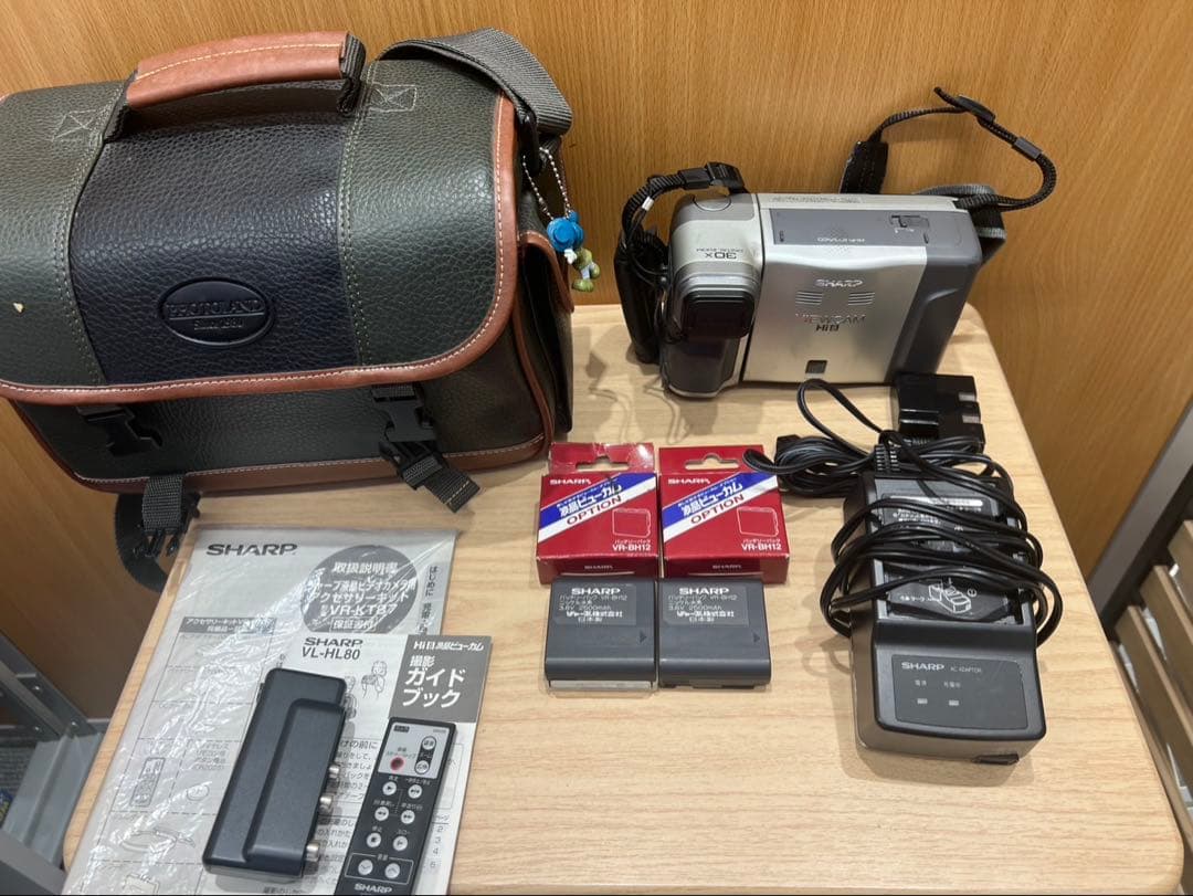 SHARP VIEWCAM Hi8 ビデオカメラ VL-HL80 セット