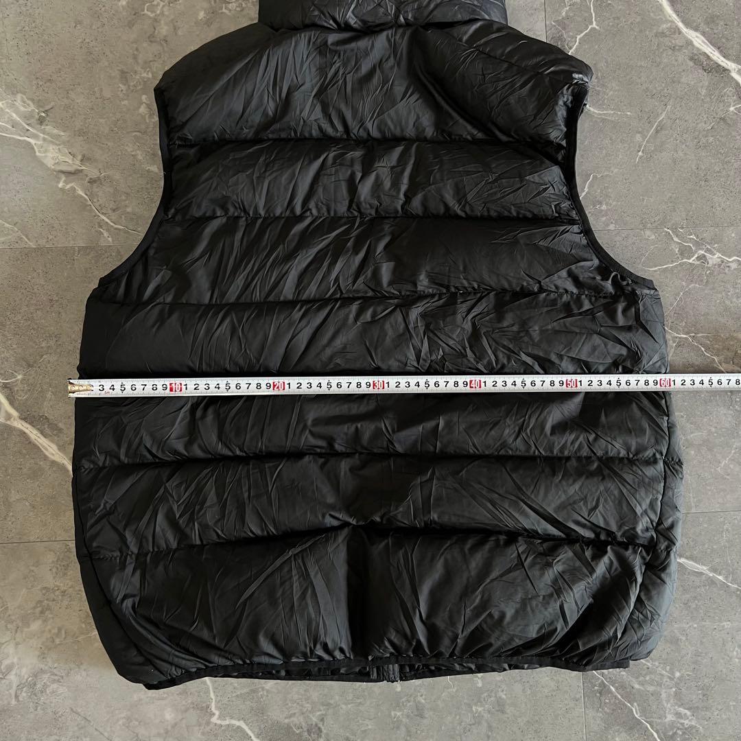 NIKE ブラック ダウンベスト スウォッシ　ワンポイントロゴ　肉厚　XL