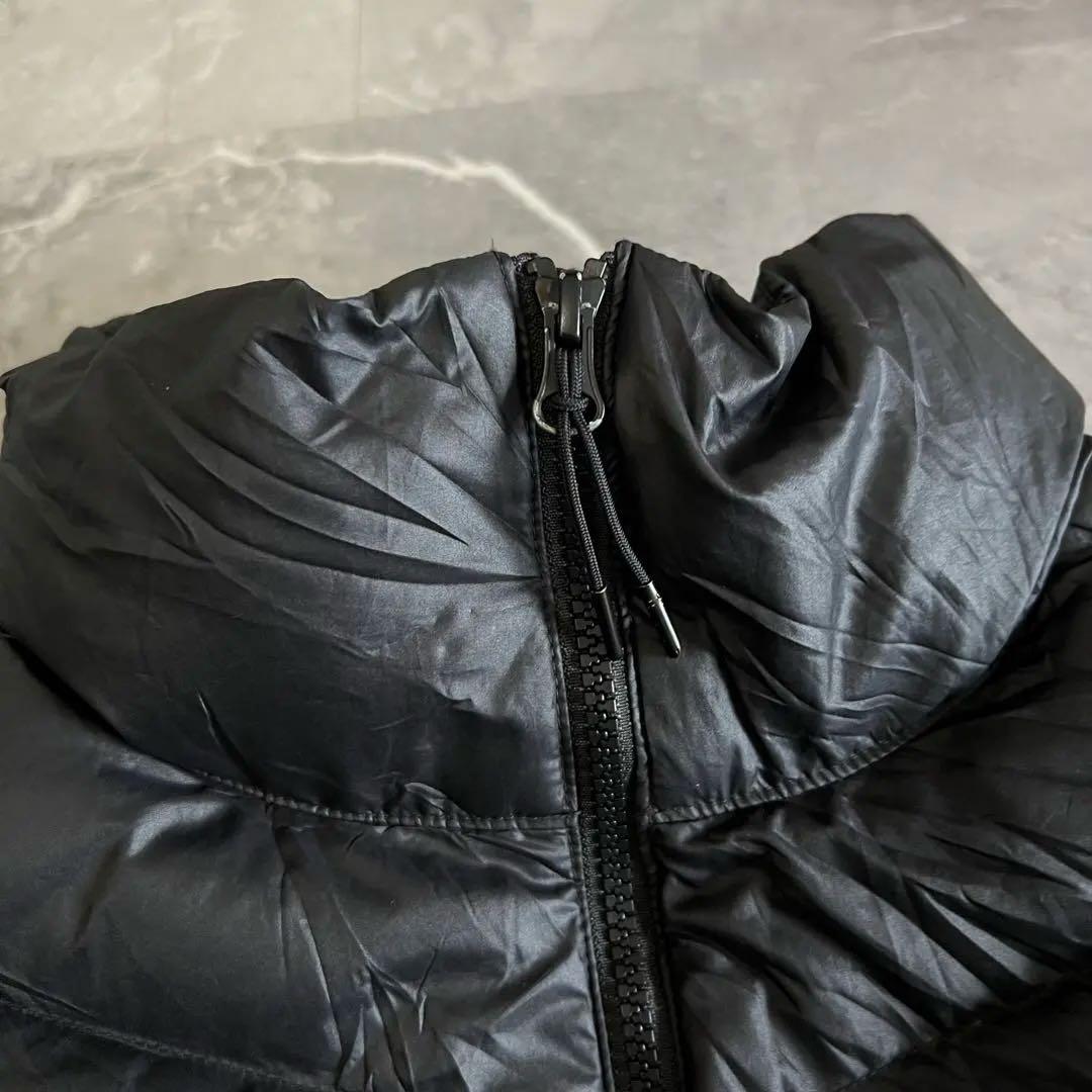 NIKE ブラック ダウンベスト スウォッシ　ワンポイントロゴ　肉厚　XL