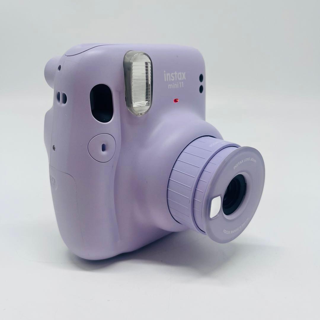instax mini 11 チェキ　パープル　カメラ