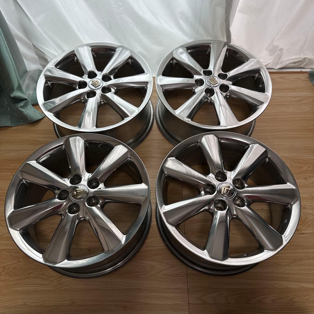 あ 18クラウン 50th アニバーサリー 純正ホイール 送料込み ①