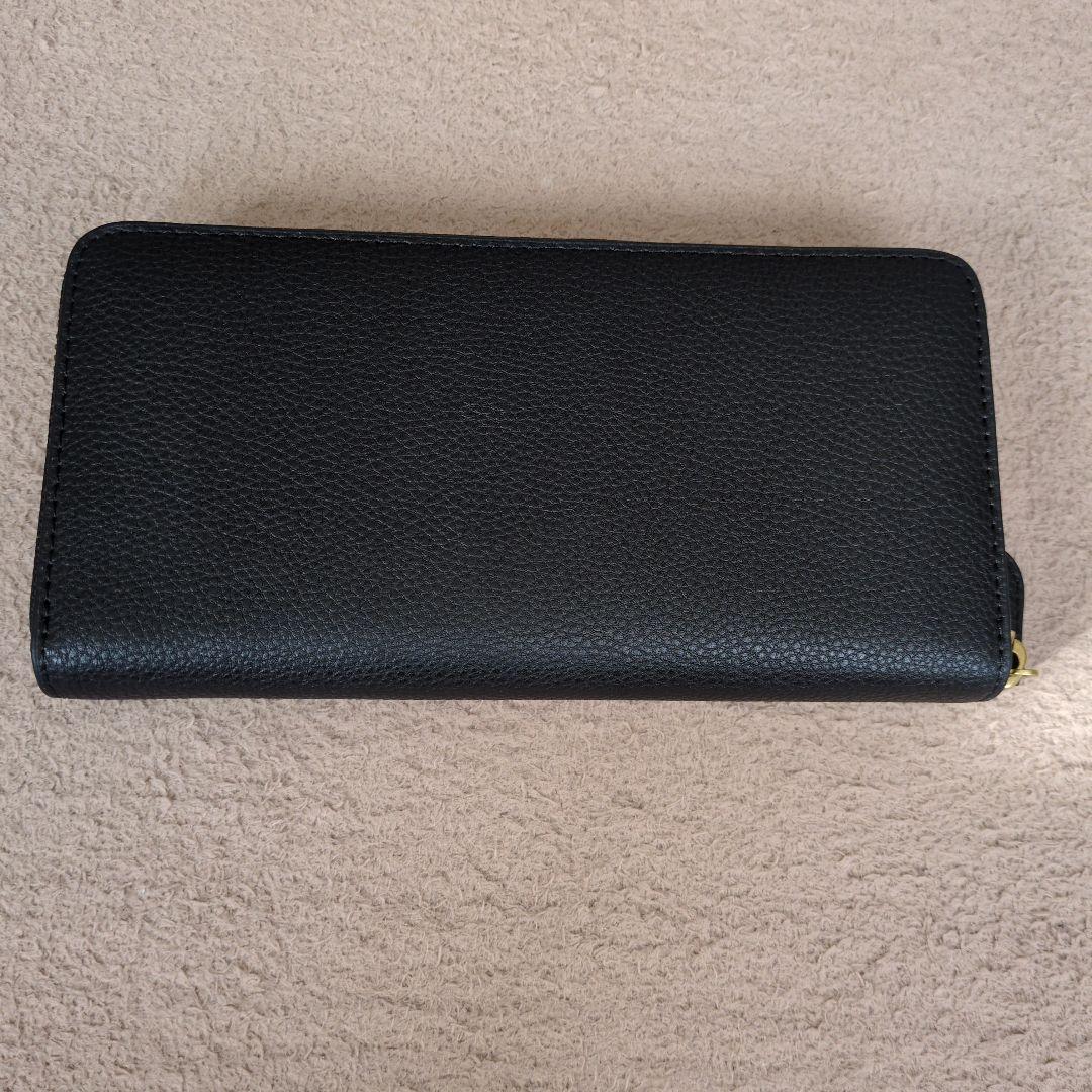 新品、COACH長財布ラウンドファスナーロング ブラック 黒 レディース メンズ