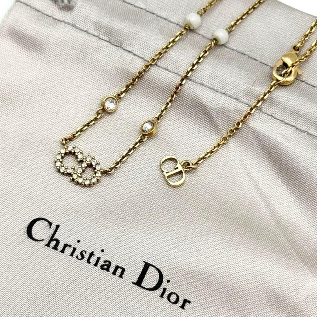 現行✨ディオール ネックレス CLAIR D LUNE パール ゴールド