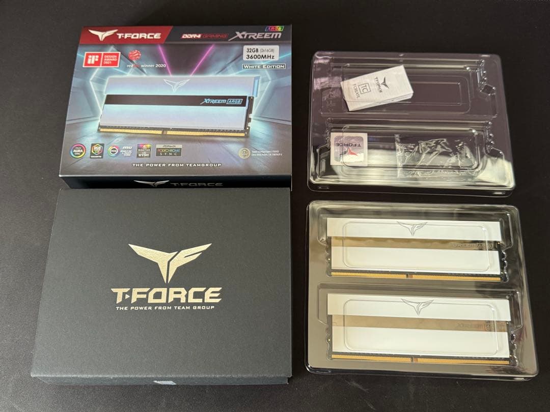 T-Force XTREEM ARGB 3600MHz 32GBメモリ