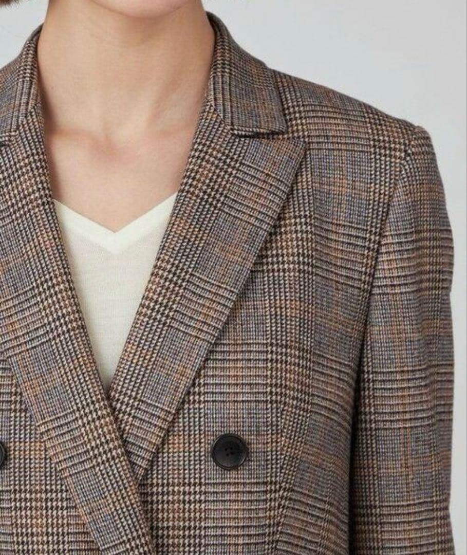 【専用】トゥモローランドコレクション シックブルー ダブルブレストジャケット