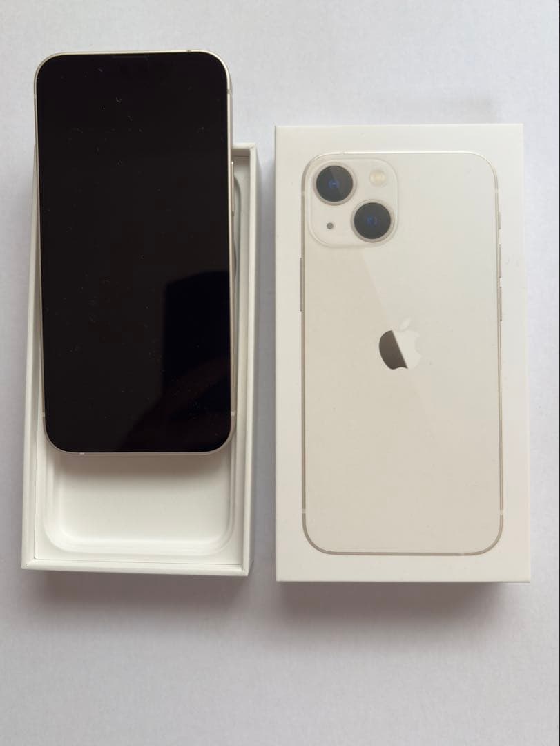 美品　iPhone13mini スターライト100% 128GB