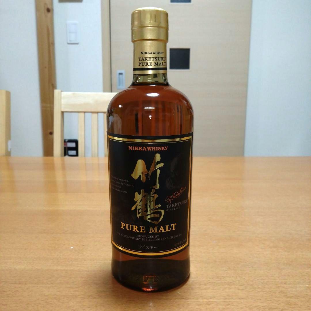 【稀少】◆ニッカウヰスキー◆竹鶴ピュアモルト◆黒ラベル◆終売品◆700ml◆1本