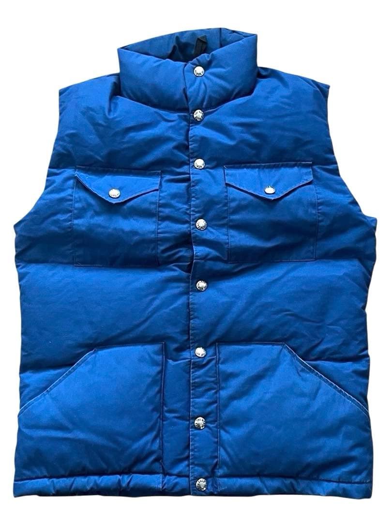 THE NORTH FACEノースフェイス茶タグ ダウンベストS紺ネイビー