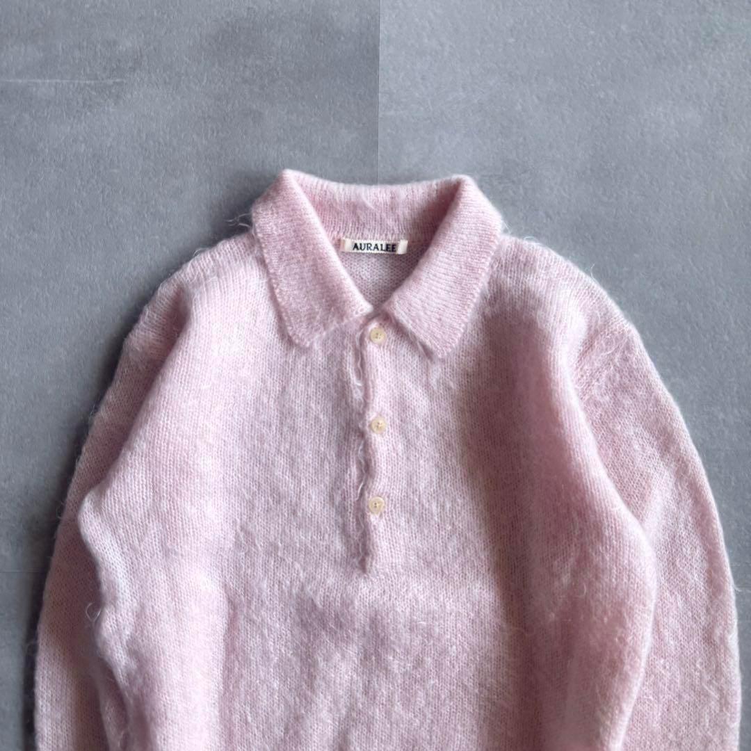 トップス AURALEE BRUSHED SUPER KID MOHAIR KNIT 5