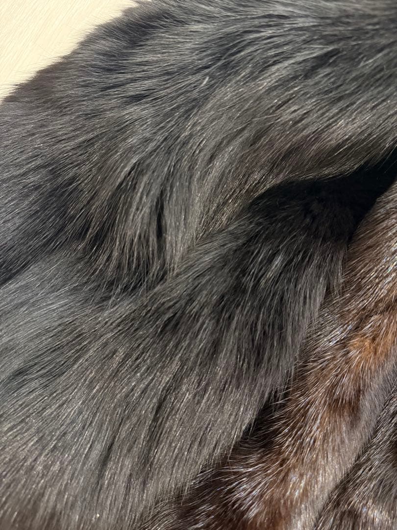 【定価58万円】新品未使用 ミンクコート FOXトリム ブラック