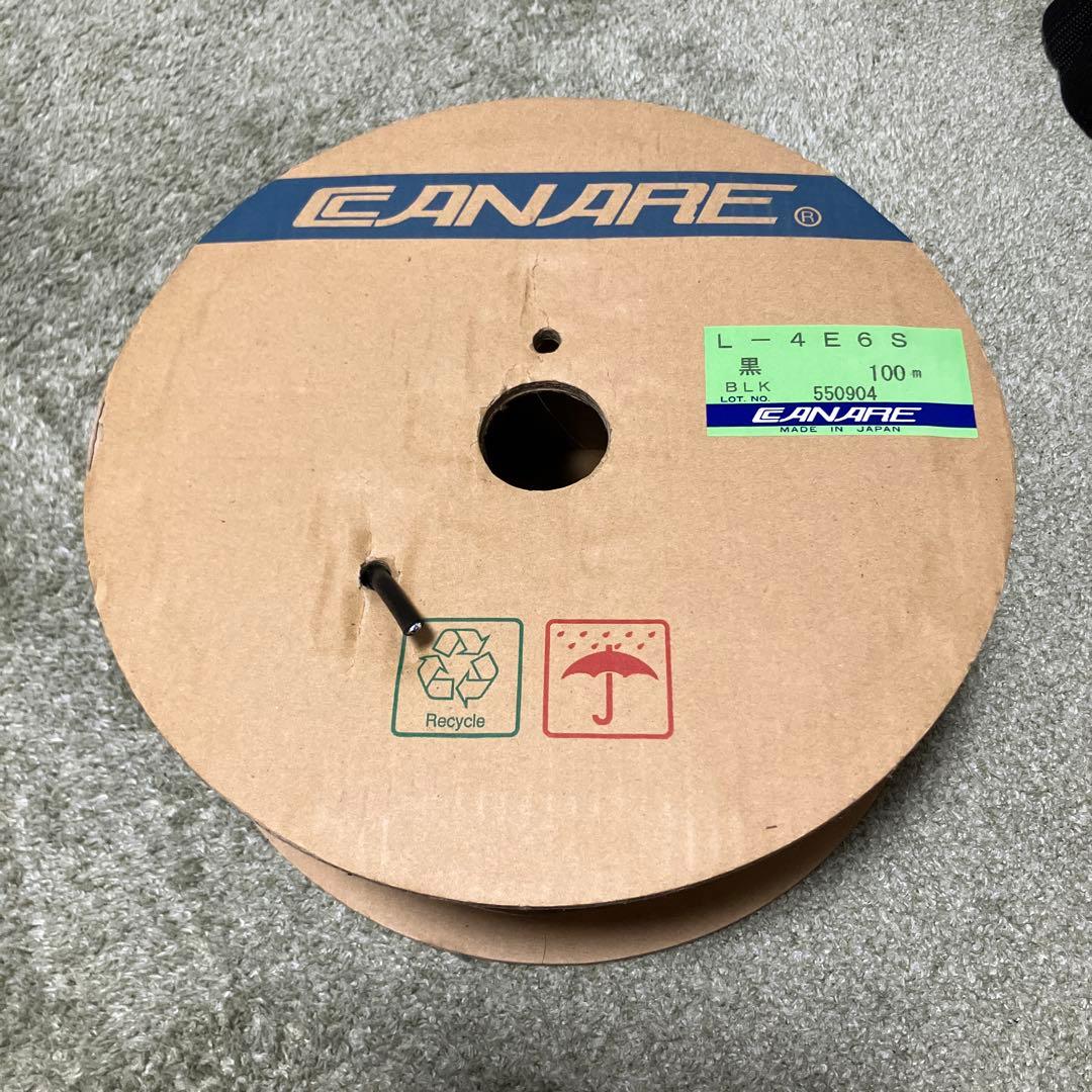 あ*め様 【新品】CANARE L-4E6S 黒 100m