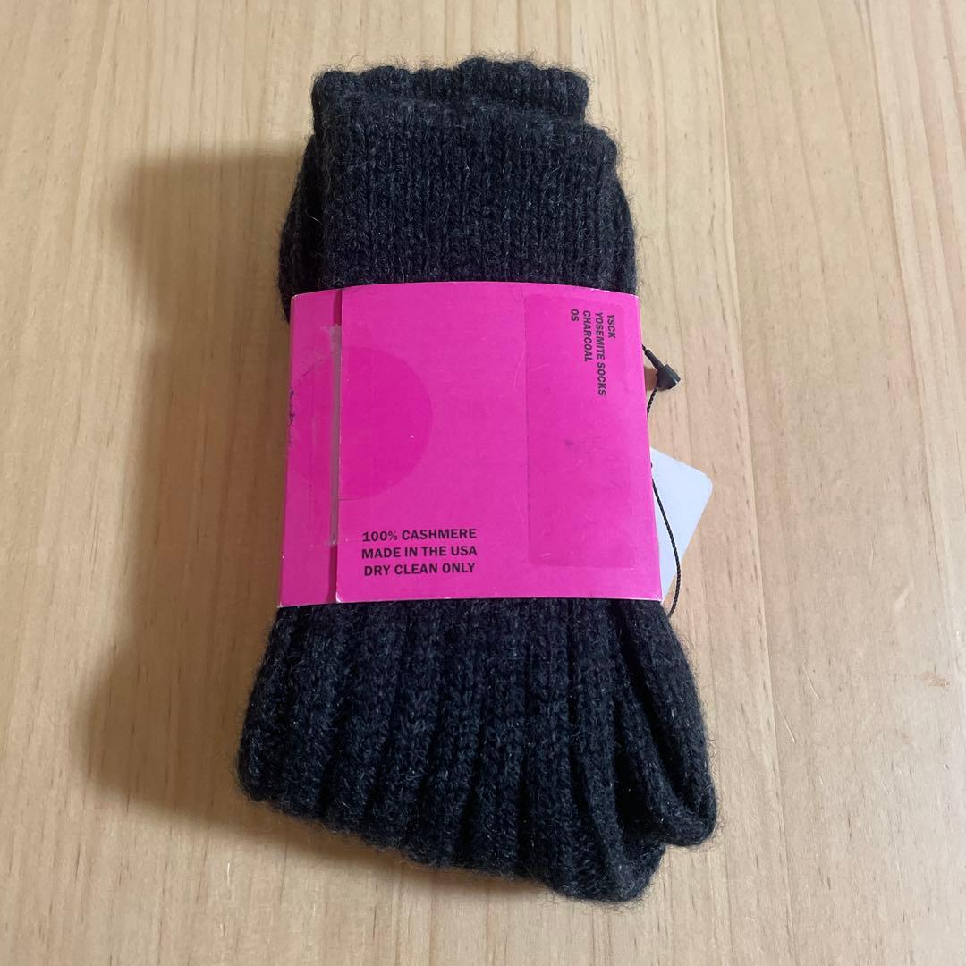 [新品]THE ELDER STATESMAN カシミアソックス 靴下 グレー