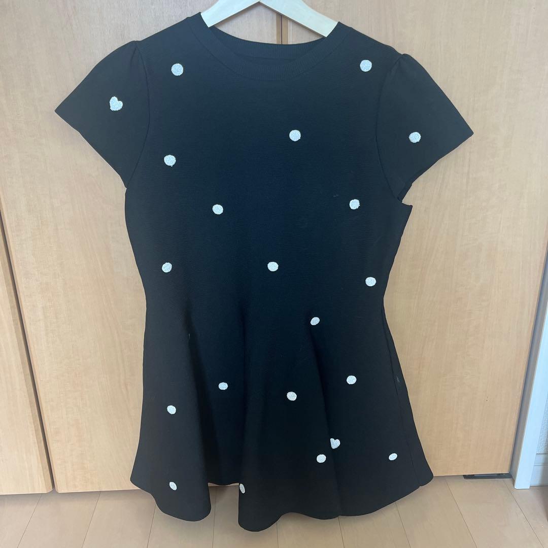 新品✨アプワイザーリッシェ　ドットチュニック　泉里香　ニット　ブラウス　ハート