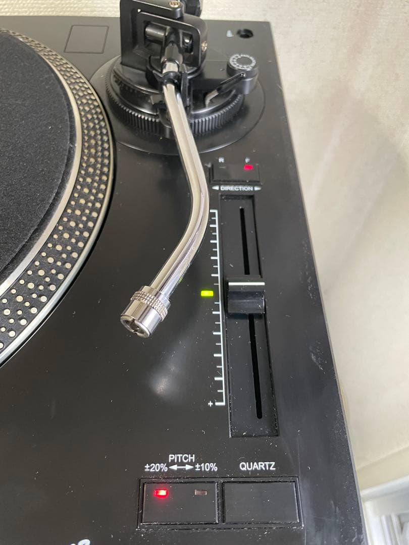 DJターンテーブル 黒 33/45回転切替