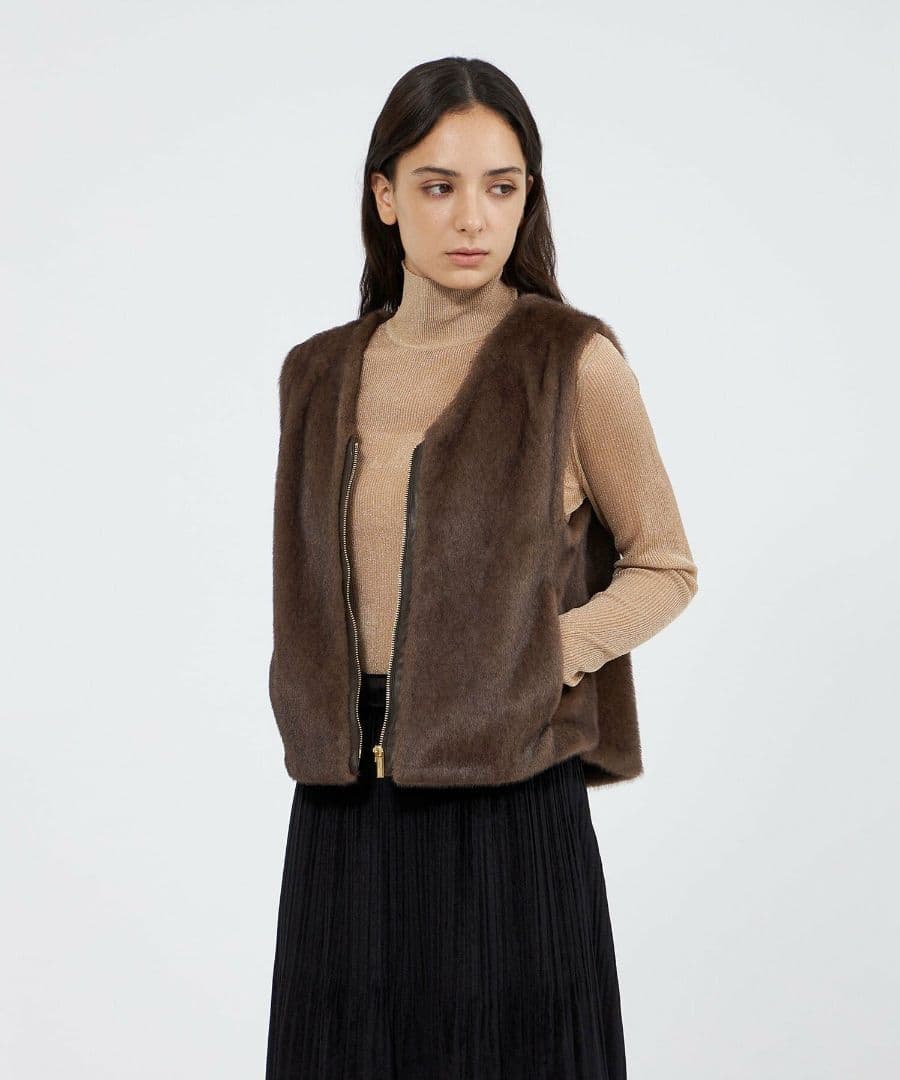 みき！エポカ　エコファーVネックジレ