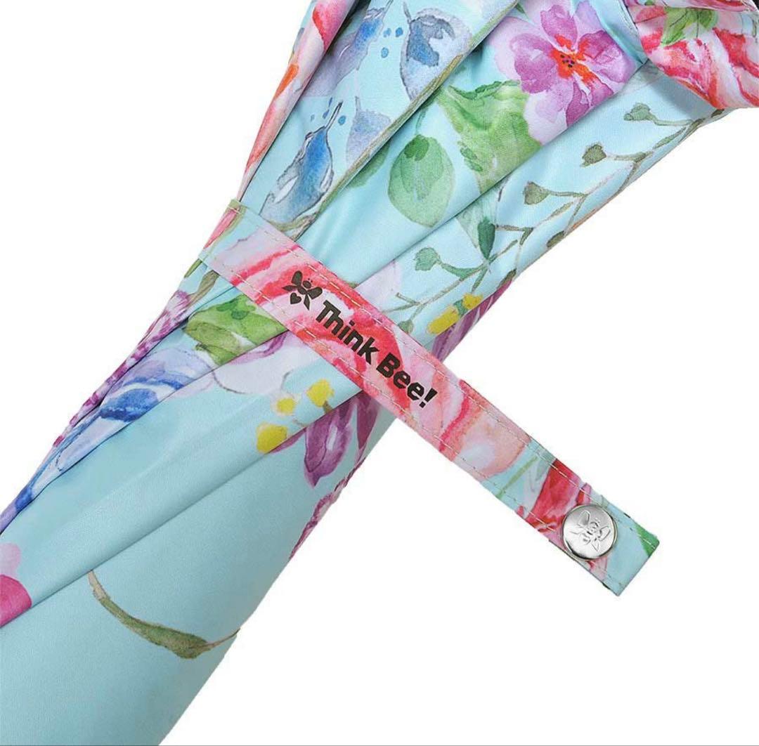 カサノヴァ晴雨兼用長傘 (フリル付)(フラワーブルー) / Think Bee!