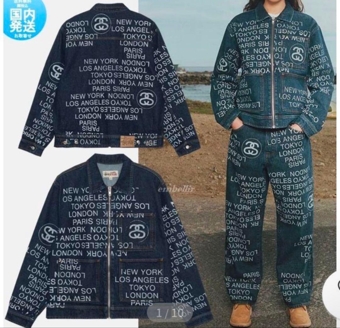 ジャケット・アウター Stussy Big Ol' Jean City Link jacket