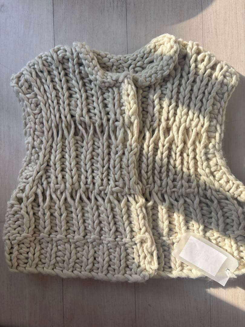 TODAYFUL チャンキー ハンドニット ニット　ベスト