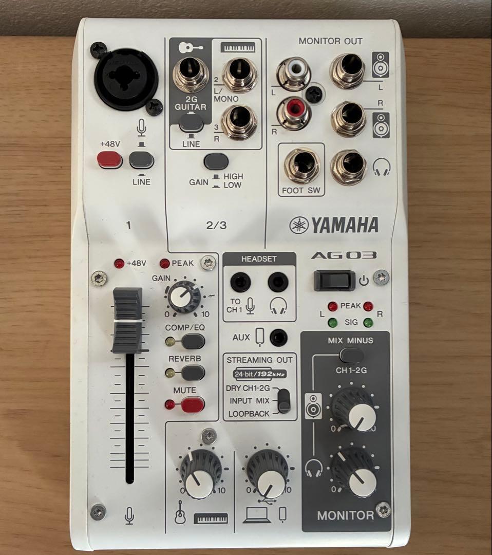 【ジャンク品⠀】 YAMAHA AG03 オーディオインターフェース